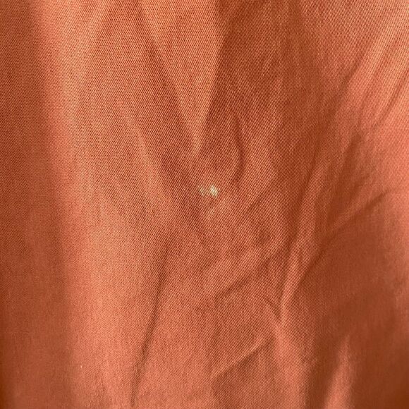 Wrangler Flex For Comfort Button Up Shirt Men's  XL Short Sleeve Orange Pockets - Picture 6 of 14